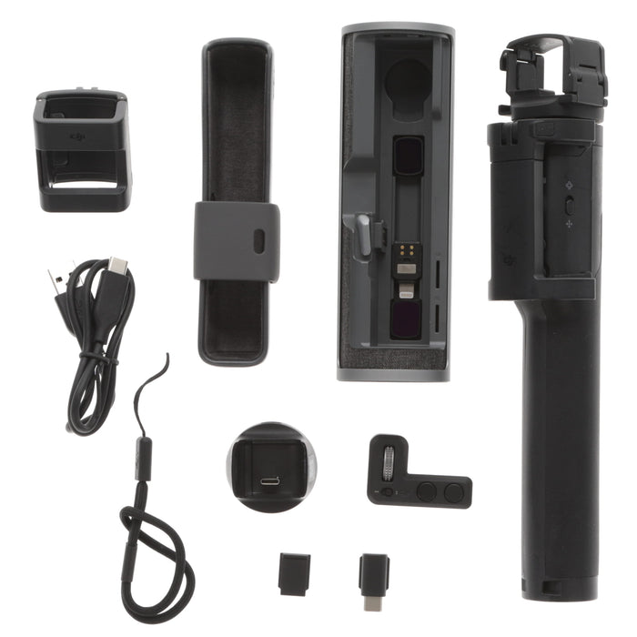 【中古品】DJI Osmo Pocket ＋ Osmo Pocket Part 13 Expansion Kit  小型3軸ジンバルカメラ(拡張キット付属)