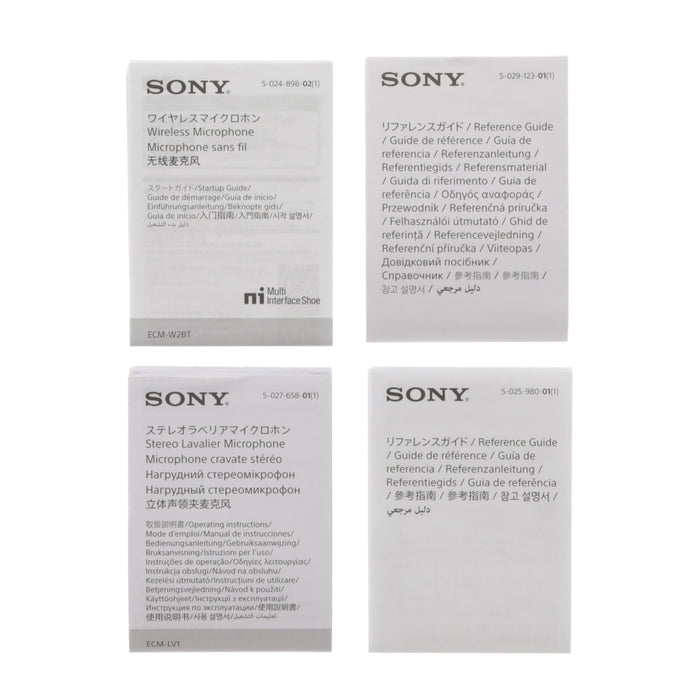 【中古品】SONY ECM-W2BT ＋ ECM-LV1 ワイヤレスマイクロホン(ラベリアマイク付属)