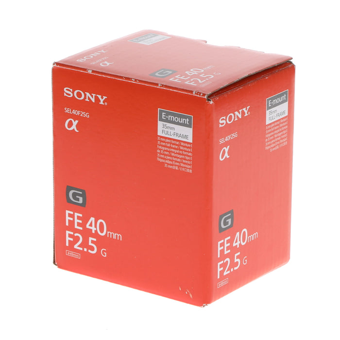 【中古品】SONY SEL40F25G FE 40mm F2.5 G