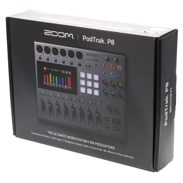 【中古品】ZOOM P8 ポッドキャスト用レコーダー PodTrak