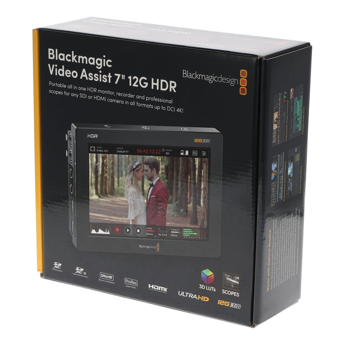 【中古品】BlackmagicDesign HYPERD/AVIDA12/7HDR Blackmagic Video Assist 7インチ 12G HDR