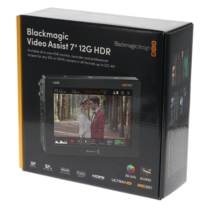 【中古品】BlackmagicDesign HYPERD/AVIDA12/7HDR Blackmagic Video Assist 7インチ 12G HDR