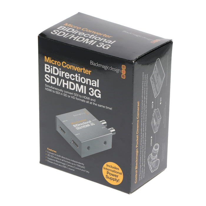 【中古品】BlackmagicDesign CONVBDC/SDI/HDMI03G/P Micro Converter BiDirectional SDI/HDMI 3G PSU(パワーサプライ付属)