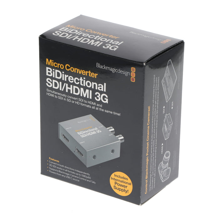 【中古品】BlackmagicDesign CONVBDC/SDI/HDMI03G/P Micro Converter BiDirectional SDI/HDMI 3G PSU(パワーサプライ付属)