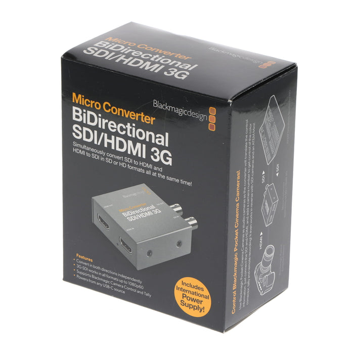 【中古品】BlackmagicDesign CONVBDC/SDI/HDMI03G/P Micro Converter BiDirectional SDI/HDMI 3G PSU(パワーサプライ付属)