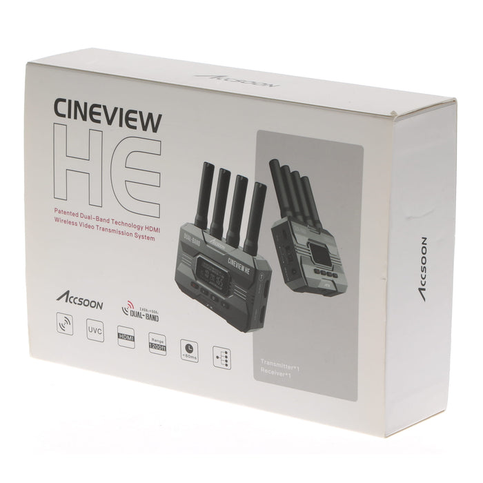 【中古品】Accsoon WIT04-HE 高品質映像&音声ワイヤレス伝送システム CineView HE