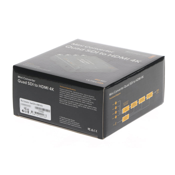 【中古品】BlackmagicDesign CONVMBSQUH4K2 Mini Converter Quad SDI to HDMI 4K 2