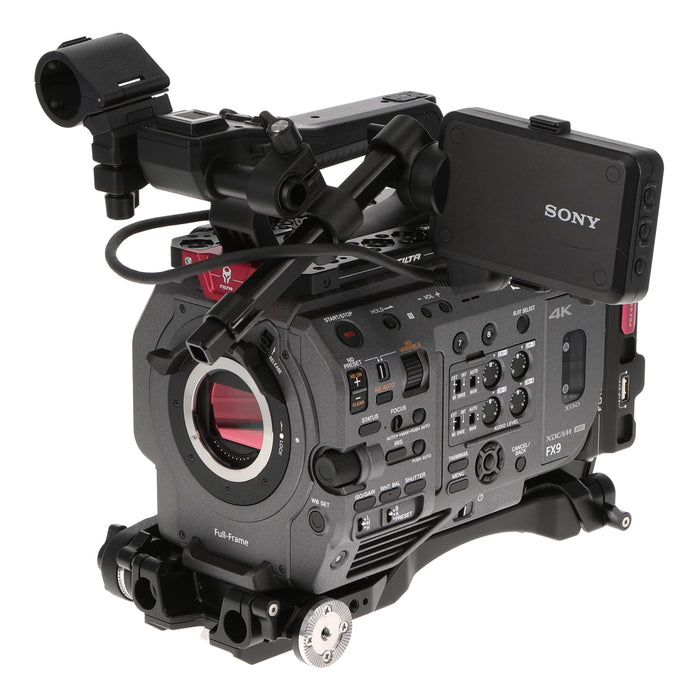 【中古品】SONY PXW-FX9 XDCAMメモリーカムコーダー(ボディのみ、カメラケージ付属)