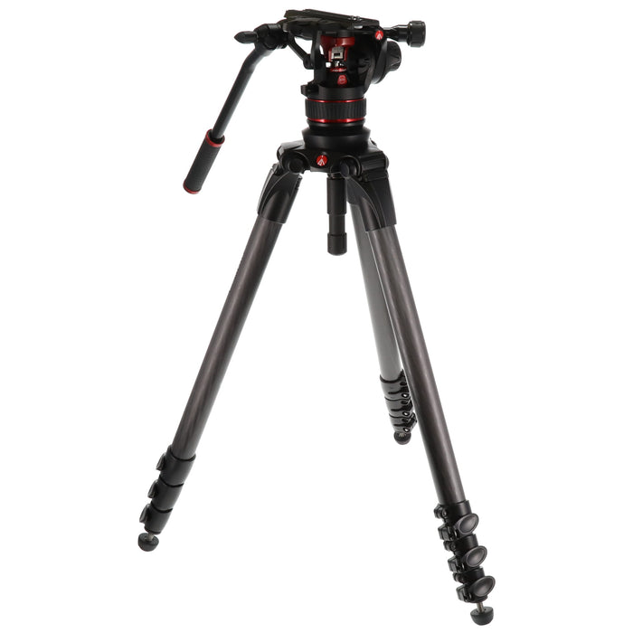 【中古品】Manfrotto MVK612CTALL ナイトロテック612ビデオ雲台+536カーボン三脚