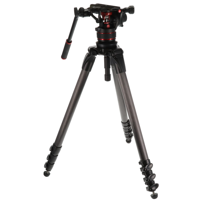 【中古品】Manfrotto MVK612CTALL ナイトロテック612ビデオ雲台+536カーボン三脚