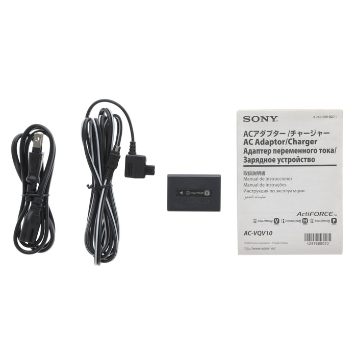 【中古品】SONY AC-VQV10 ACアダプター/チャージャー(バッテリーパック1個付属)