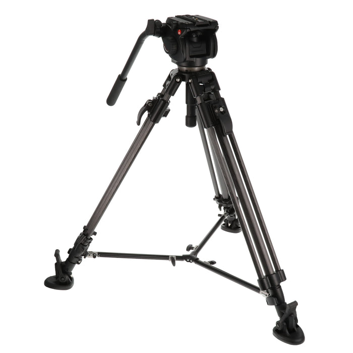 【中古品】Manfrotto 501HDV + 351MVCF ビデオ三脚キット