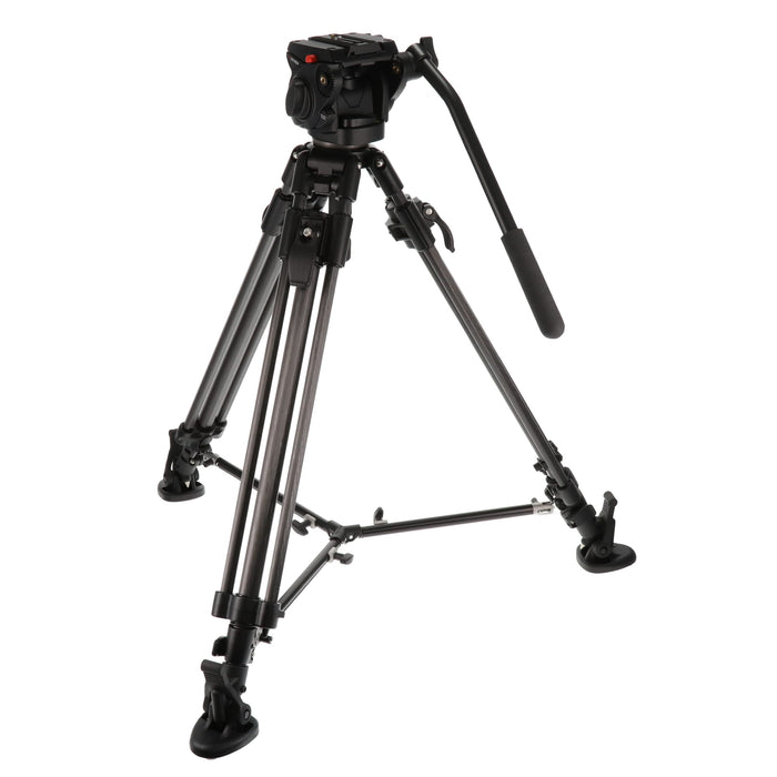 【中古品】Manfrotto 501HDV + 351MVCF ビデオ三脚キット