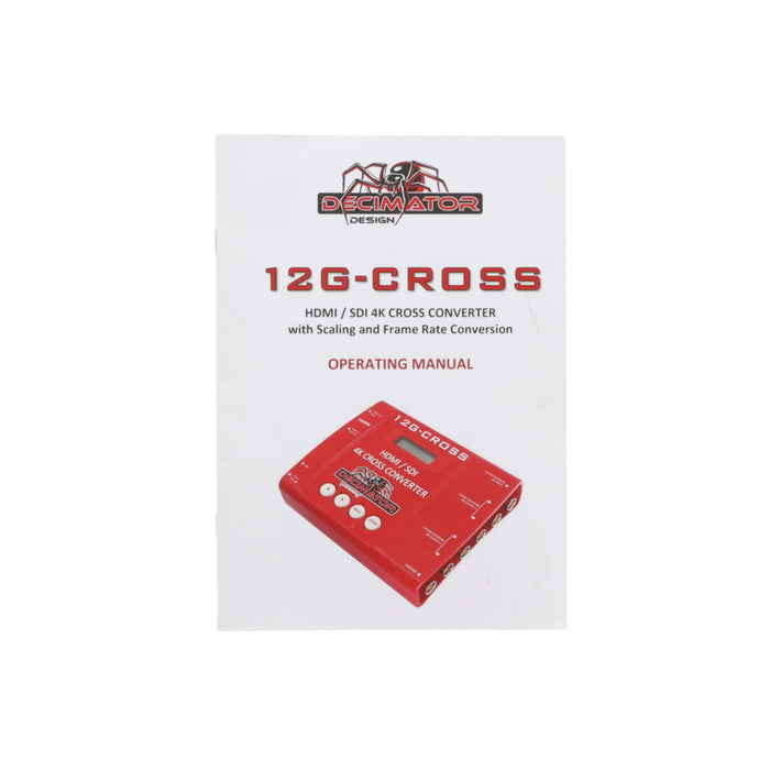 【中古品】Decimator Design 12G-CROSS ポータブルコンバータ