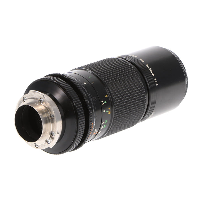 【中古品】Canon New マクロFD200mm F4 (改造品) New マクロFD200mm F4 (改造品)(ジャンク品)