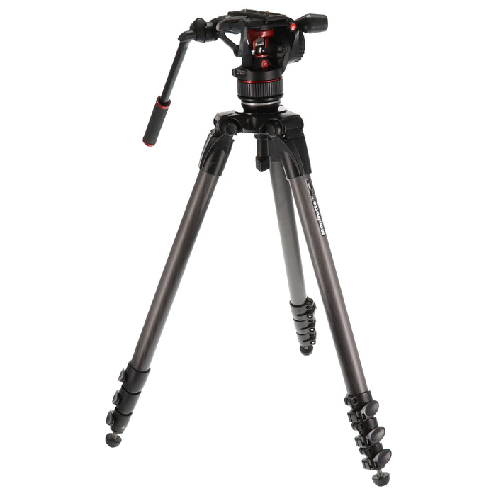 【中古品】Manfrotto MVKN8CTALL ナイトロテックN8ビデオ雲台+536カーボン三脚