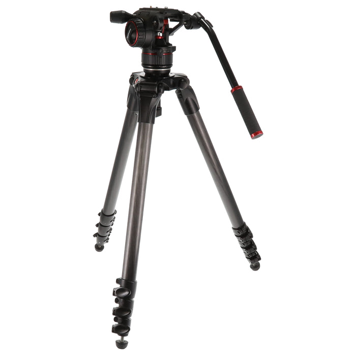 【中古品】Manfrotto MVKN8CTALL ナイトロテックN8ビデオ雲台+536カーボン三脚