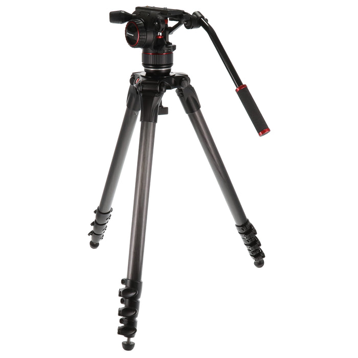 【中古品】Manfrotto MVKN8CTALL ナイトロテックN8ビデオ雲台+536カーボン三脚