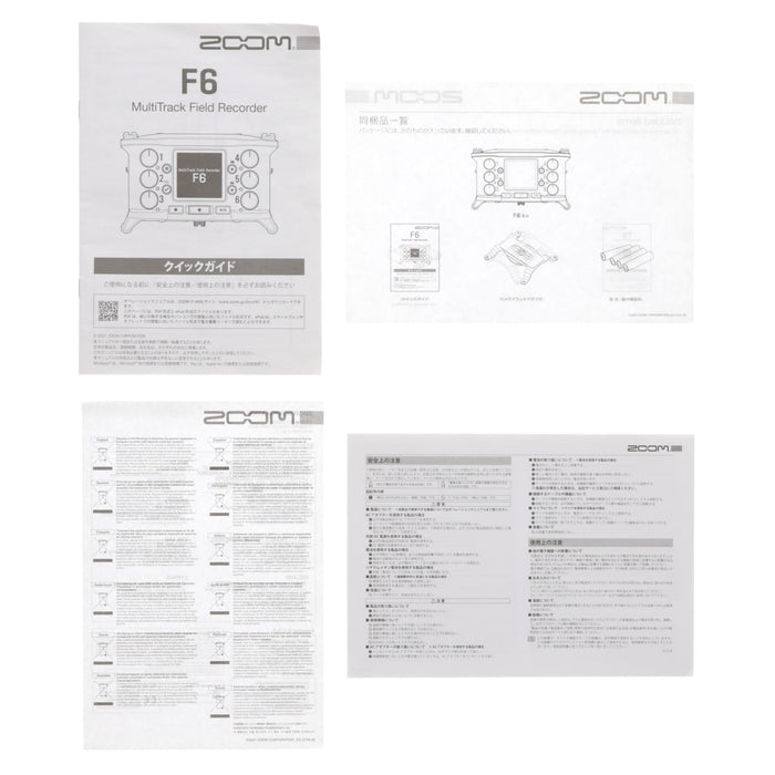 【中古品】ZOOM F6 32bitフロート録音対応6chフィールドレコーダー