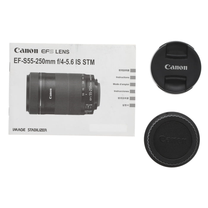 【中古品】Canon EF-S55-250ISSTM EF-S望遠ズームレンズ EF-S55-250mm F4-5.6 IS STM