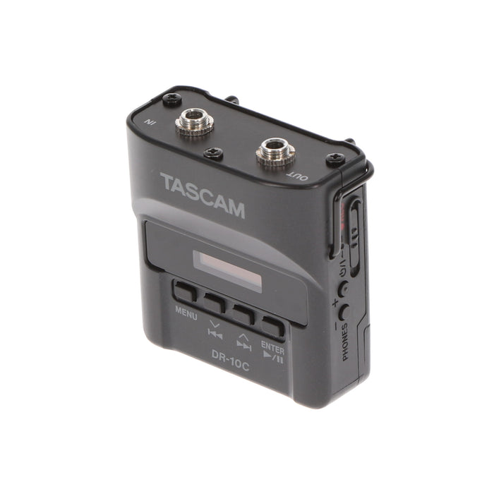 【中古品】TASCAM DR-10CS ワイヤレスマイクシステム用マイクロリニアPCMレコーダー (SENNHEISER対応)