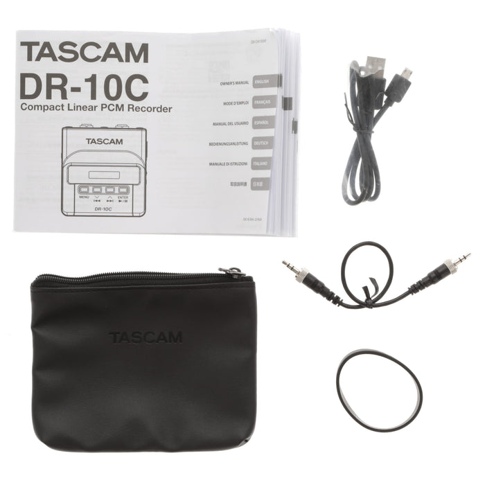 【中古品】TASCAM DR-10CS ワイヤレスマイクシステム用マイクロリニアPCMレコーダー (SENNHEISER対応)