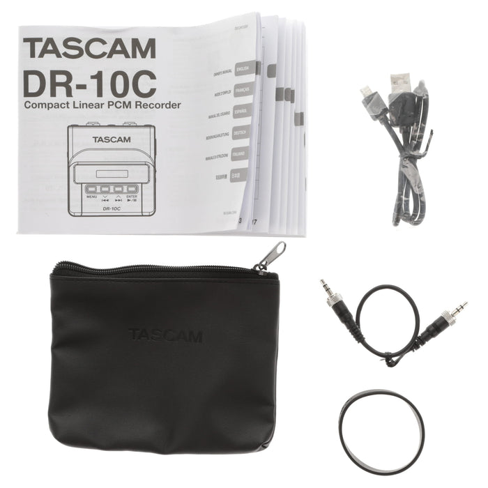 【中古品】TASCAM DR-10CS ワイヤレスマイクシステム用マイクロリニアPCMレコーダー (SENNHEISER対応)