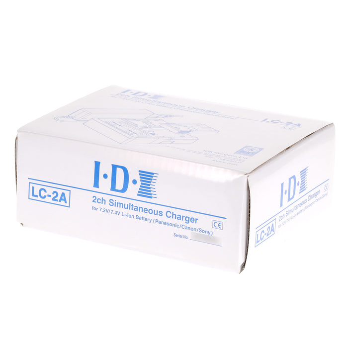 【中古品】IDX LC-2A 7.2V/7.4Vリチウムイオンバッテリー2ch同時充電器