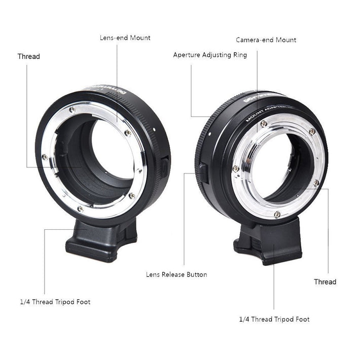 Commlite CM-NF-MFT レンズマウントアダプター CM-NF-MFT(ニコンFマウントレンズ → マイクロフォーサーズマウント変換)