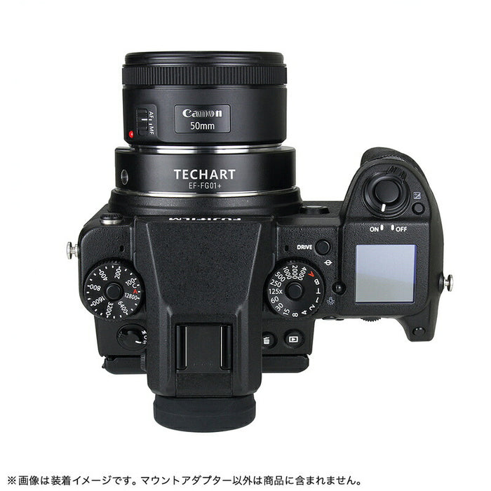 TECHART EF-FG01+ EF-FG01+ キヤノンEFマウントレンズ → 富士フイルムGFX Gマウント変換 電子アダプター