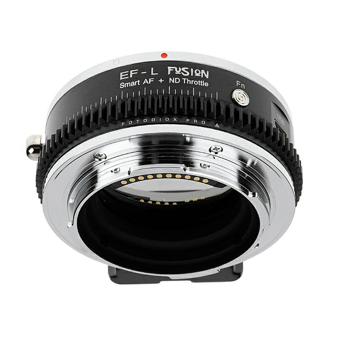 Fotodiox EF-LT-FSN-NDT 電子マウントアダプター EF-LT-FSN-NDT(キヤノンEFマウントレンズ → L(バヨネット)マウント変換) 可変式NDフィルター(ND4-256)内蔵、ファンクションボタン搭載