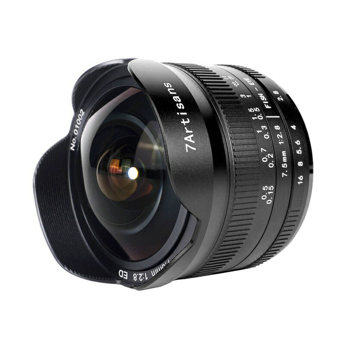 7artisans 75EB-II 7.5mm F2.8 FISH-EYE II ED(ブラック/Eマウント)