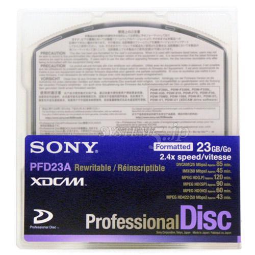 SONY PFD23A XDCAM記録用 Professional Disc(23GB/1層/通常ケース 