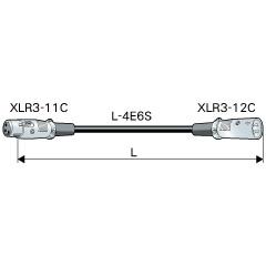 CANARE EC005 0.5M BLK XLRケーブル XLR3（オス）-XLR3（メス） 0.5m