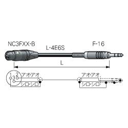 CANARE SPC05-B1 5M BRN ステレオフォンケーブル NC3（メス）-ステレオ