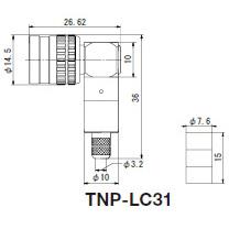 CANARE TNP-LC31(20) 50ΩTNC型プラグ(圧着式) TCD-3151D用 20個 - 業務