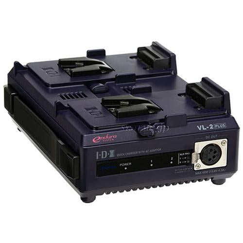IDX VL-2PLUS ACアダプター機能付2チャンネル順次急速充電器 - 業務用