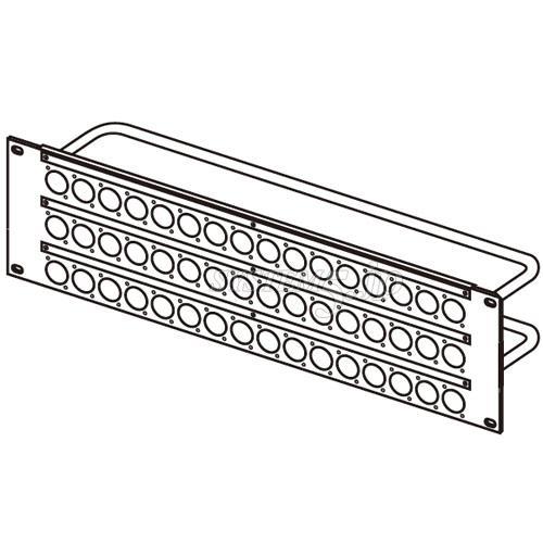 CANARE 3U-AS3D コネクタパネル - 業務用撮影・映像・音響・ドローン