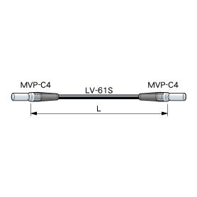 CANARE MVPC005 0.5M YEL ミニビデオパッチケーブル 0.5m 黄