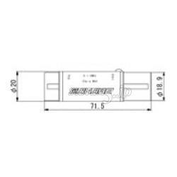 CANARE BCJ-XP-TRC 110Ω-75Ωインピーダンス変換器（フランジなしタイプ） BNC（メス）-XLR3ピン（オス）