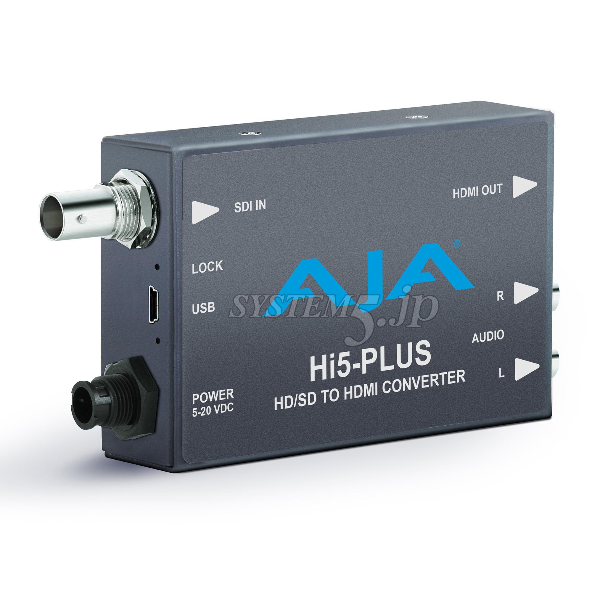 AJA Video Systems HI5-Plus ミニコンバータ SDI to HDMI - 業務用撮影