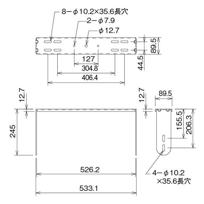 JBL MTC-29UB U字金具(ブラック)