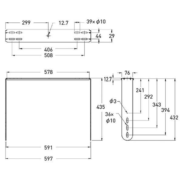 JBL MTC-210UB-WH U字金具(ホワイト)