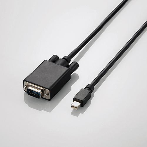 ELECOM AD-MDPVGA10BK Mini DisplayPort-VGA変換ケーブル(1m/ブラック