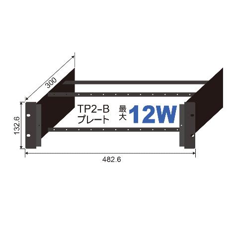 CANARE CSW-3UF-2/12-B EIA用端子盤フレーム TP2-B用 深型