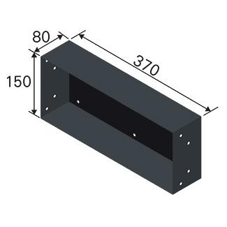 CANARE CSW-KBF-2/10-2-BOX 扉なし壁用端子盤フレーム（浅型） TP2-W用 裏ボックス