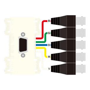 CANARE KP-H15F-S 壁用AVコンセント CPシリーズ VGA シルバー