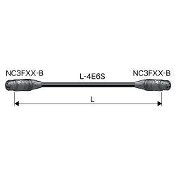 CANARE EC003-B11 0.3M ORG XLRケーブル NC3（メス）-NC3（メス） 0.3m 橙