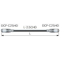 CANARE DN2.5HDC015 1.5M YEL DINケーブル DIN（オス）-DIN（オス） 1.5m 黄