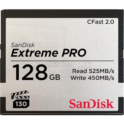 SanDisk SDCFSP-128G-J46D Extreme Pro CFast 2.0 カード 128GB - 業務